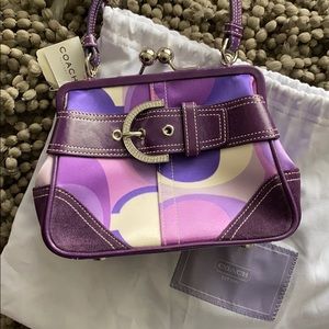 Coach Limited Edition Scarf Print Satchel no. 3582